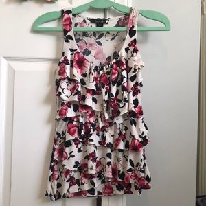 White House Black Market ruffle top